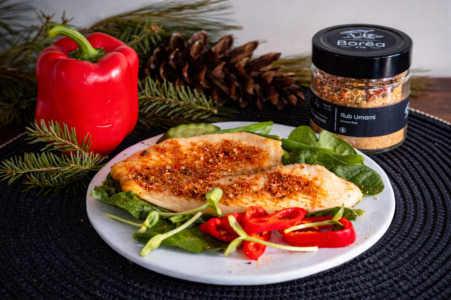 Steak garni de Rub Umami
